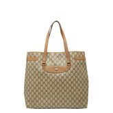 グッチ GGスプリーム トートバッグ 3902061 ブラウン PVC レザー レディース GUCCI 【中古】